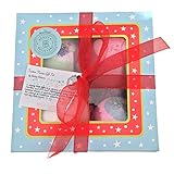 Bath Bomb Gift Set- Set of 4 -Beauty Bakery- Merry Christmas Gift
