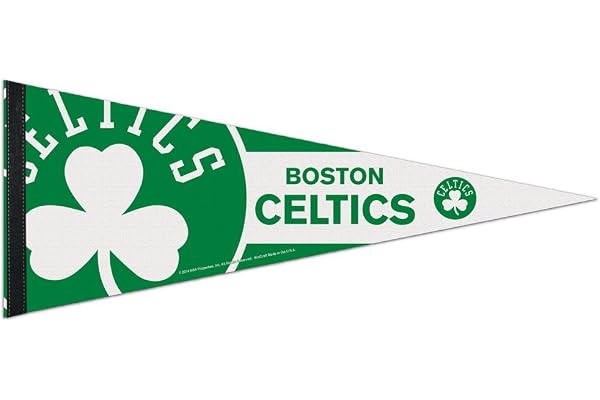 NBA 69666014 Boston Celtics Fanion de qualité supérieure, 30,5 x 76,2 cm