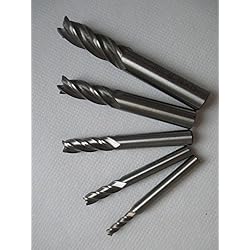 Generic new Hot Sale 5pcs/set HSS CNC Straight Shank 4 Flutes End Mill Milling Cutter Drill Bits 4 6 8 10 12mm