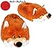 Produktbild Hausschuhe / Pantoffel - " Fuchs " - Größe Gr. 29 - 30 - 31 - 32 - 33 - 34 - 35 __ schön warm __ Plüschhausschuh / Tier - Tiere - für Kinder & Erwachsene - ABS Sohle rutschfest - Plüschtier - Plüsch / Tierhausschuhe - Winterhausschuhe - Hausschuh / Hüttenschuh / Winter Schuhe - super weich - gefütterter Plüschhausschuhe / lustig Mädchen Jungen Damen Herren - Pantoffeln - gefüttert - Füchse / Waldtier - Rotfuchs - Wildtier - Puschen - Hüttenschuhe - Plüschpantoffeln