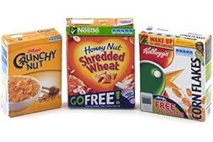 MyTinyWorld Miniatura Casa Bambole Scatole di Colazione Cereal.