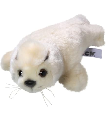 Wild Republic Cuddlekins Cucciolo di foca Arpa, Peluche di Animali, 30 cm, Peluche per Neonati, Peluche per Regalo di Compleanno Imbottitura Realizzata Partendo da Bottiglie Riciclate