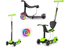Dreirad Scooter 3in1 Scooter Little Star Grün Milly Mally