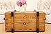 Produktbild Uncle Joe´s Truhe Roosevelt Couchtisch Truhentisch im Vintage Shabby chic Style aus Massiv-Holz in braun mit Stauraum und Deckel Holzkiste Beistelltisch Landhaus Wohnzimmertisch Holztisch nussbaum