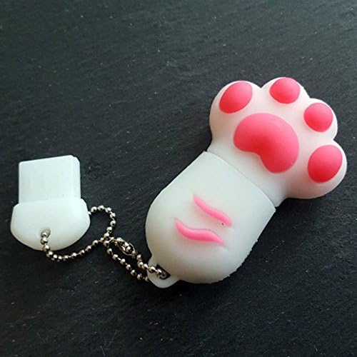 Paw Paw White Pink 8 GB USB Stick