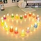 Mahi Home Decor Cute Romantic Glass Jelly Gel Candles Decor Gel Wax Smokeless Decorated Mini Candles for Home Decor…
