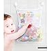Produktbild Ipow Badewannenspielzeug Tasche Badorganizer Schnelltrocknene Mesh Beutel Netztasche inkl. 2 superklebende Wandhaken für optimale Befestigung an Badewanne und Dusche