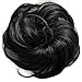 PRETTYSHOP Scrunchy Scrunchie Bun Up Do Hair Piece Hair Ribbon Ponytail Extensions Wavy Messy Natural black # 2 G41B