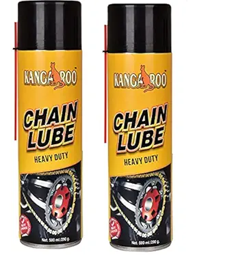 Kangaroo Chain Lubricant Spray (Pack of2) of 500ml each | Chain lube Grease|