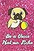 Produktbild Be A Voice Not An Echo: Pug Dog and Ball On Pink Glitter Stars Effect Background, Lined Paper Note Book For Girls or Boys To Draw, Sketch & Crayon or Color (Kids Teens and Adult Journal Books)