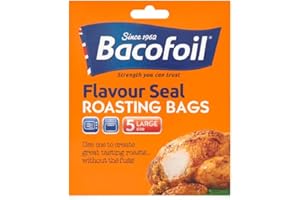 HOMEY MART 5 x Bratbeutel Geschmacksverschluss Kochbeutel für Backofen und Mikrowelle Perfekt zum Braten von Huhn Fisch Fleisch Truthahn und Gemüse - Große Beutel