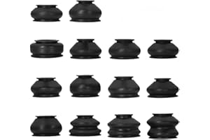 DAZZLEEX Autoteile Kugelgelenk Staubschutz, 14 Stück Universal Multipack Kugelgelenk Gummi Staubmanschetten Abdeckungen Spurstangenkopf Set Kit