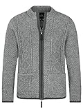 trachtenpullover hammerschmid TRADTIONELL & MODERN - Die Strickjacke in Grau ist ein tolles Basic zu jedem Outfit. Dadurch lässt sich die Strickjacke Herren Tracht einfach zu jedem Anlass kombinieren. Die Trachten Jacke ist in urig traditionellen Grau gehalten und besitzt ein wunderschönes und aufwendiges Zopfstrickmuster.