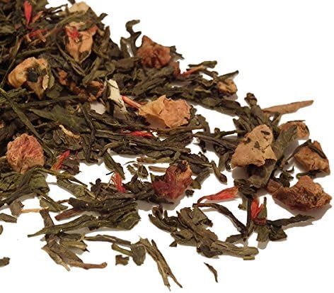 Golden Apple Spice Green Tea 100g Loose Leaf Tea Jananese Sencha Style by TeaCakes of Yorkshire.