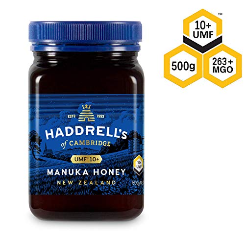 Haddrell's of Cambridge Miel de Manuka | UMF10+/MGO 260+ | Miel de manuka premium de Nueva Zelanda | 500g