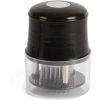 2 Edelstahl Fleischzartmacher Mit 5 Rädern - Ergonomischer Griff, Hängbar