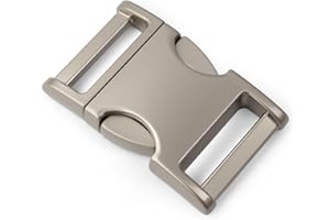 Ganzoo © Metall-Klickverschluss Zinc-Max | 1" Zoll | 25mm Gurt| Paracord 550 | Steckschließer | Steckverschluss | Armbänder | Hunde-Halsbänder | Rucksack-Riemen | versch. Farben