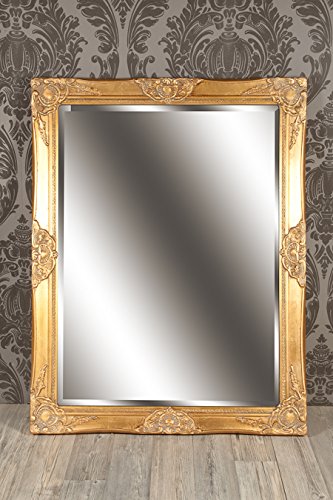Spiegel Wandspiegel CAMILLA Barock gold 90 x 70 cm - 2