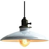 Glighone Lámpara Colgante Vintage Lámpara de Techo Retro Lámpara Industrial Lámpara de Comedor Iluminación E27 Sin Bombilla L