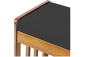 KicKiq Garden Bench Cushion Pads 100cm120cm 140cm 160cm 2/3 Seater Bench Seat Cushion Pad Mat for Patio Swing Chair Indoor Outdoor (Black,160 * 35cm)