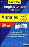 Image de Anglais LV1-LV2, Tles L, ES, S : Sujets corrigés