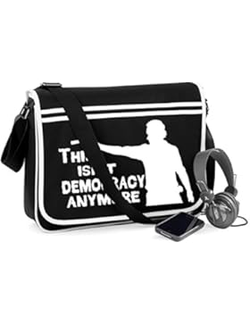 Democracy-Walking Dead-Unisex Lustige Witze Neuheit Bagbase Retro Kuriertasche