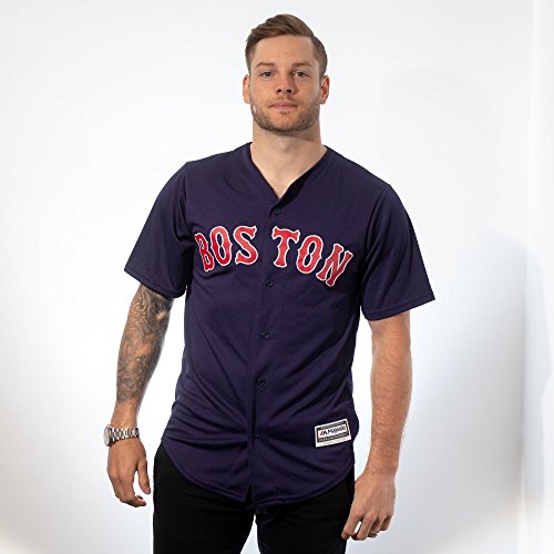 Majestic Athletic Boston Red Sox Cool Base MLB Replica Jersey Navy Baseball Trikot Tee T-Shirt