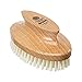 Kent Brushes Extra Large Natural White Bristle Nail Brush Oval Beechwood Handle