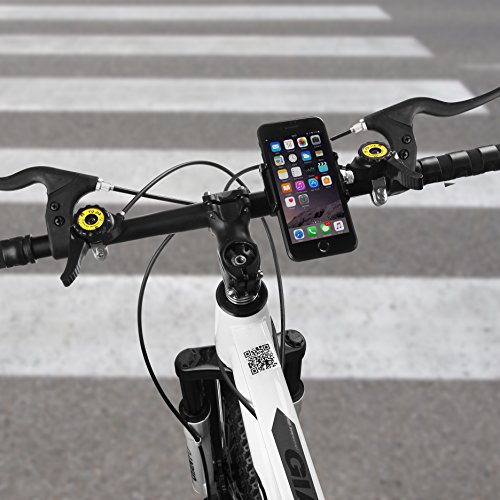 Alloy Fahrrad Handy Halter Halterung, GVDV Fahrradhalterung Stander Fahrradhalterung Lenkerhalter Universal-Fahrrad und Motorrad-Telefon-Einfassung Cradle für iOS, Android Smartphones, GPS und andere kompatible Geräte - 4