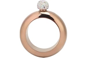 BYARSS Bracciale in Acciaio Inossidabile per Vino e Alcol Bracciale da Polso Fiaschetta Imbuto Regalo per Ballo Festa di Compleanno Club Bar(Oro Rosa Brillante)