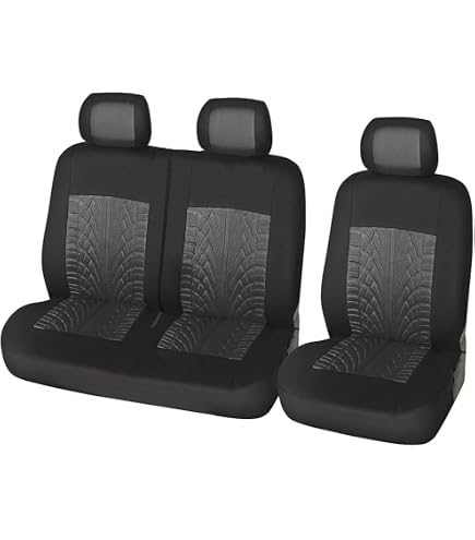 Tapis De Voiture Universel En Eco-Cuir Bicolore Gris-Noir - Rebeca Shop - Neuf