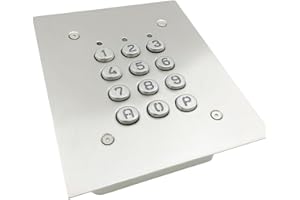ACIE SU2-EAB-TME Clavier 2 relais avec 60 codes/touches métalliques Plaque Inox
