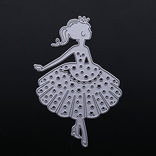 Amazingdeal365 1 PCS Pretty Metall Form Stanzschablonen Schablonen Schneiden DIY Dekor Sammelalbum Karten Buchzeichen Lesezeichen als Geschenk für Freunde Geburtstag Kinder,Kindergarten Hobby Schule Handarbeit Unterricht usw. Ein tolles Geschenk! - 7