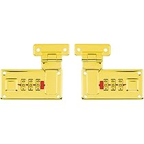 2 X Luggage Hasp With Digital Combination Lock 3-Digit Password Hasps Latch, Options Fixed Locks