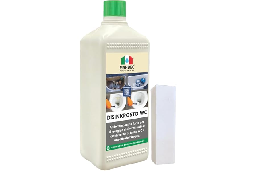 MARBEC DISINKROSTO WC 1 LT Strong Descaler for Toilet, Eliminates Limescale and Rust. Perfect for Toilets, Crates and Sanitary Wins, Ensures Deep and Effective Cleaning.