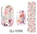 Nail Art Stickers Full Wrap Space Design- Flower Nail Sticker Tattoo - FashionLife