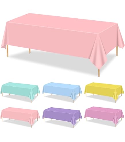 Gisgfim 3-Piece Train Party Tablecloths - Plastic Disposable Table Covers, 108x54 Inches, For Boys Birthday, Baby Shower, Train Theme Decor - View #2