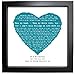 Produktbild Elvis Presley – I CAN 'T HELP FALLING IN LOVE, Herz Form Designer, gerahmt, personalisierbar in einer 23 x 23 cm Box Rahmen
