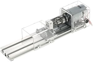 KOCAN mini tornio, 100 W Mini Perle Macchina Tornio in miniatura FAI DA TE Lavorazione del Legno Buddha Perla Tornio Rettifica e Lucidatura Perline Lavorazione Legno Tornio DIY Lucidatrice Trapano Ute