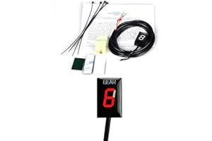 MOQIAOSEIKO Indicatore di marcia Moto Compatibile con Honda Display a LED Impermeabile
