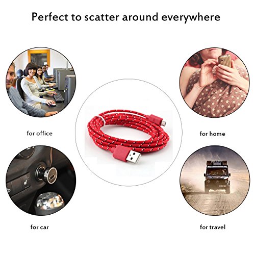 Keysui Micro USB Kabel [1-Pack, 1m] USB Ladekabel Nylon für Android, Samsung, HTC, Sony, Nexus und mehr - 3
