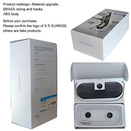 Duschstangen Ablage für Shampoo, Conditioner, Seife, ohne zu Bohren,weiß - 2