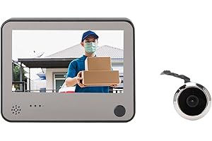 ASIXXSIX Telecamera Spioncino per Porta, Schermo IPS da 4,3 Grandangolo 120° WIFI Visore Digitale Spioncino IR Visione Notturna Rilevamento Movimento Telecamera Elettronica Cat Eye