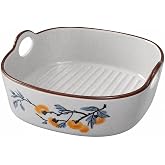 Ceramic Oven Dish Handles Dishes, Lasagna 9.5 Small Ceramic Baking Dish,Small Ceramic Baking Tray, 17.5cm Rectangular Dish