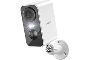 ieGeek 2K/3MP Überwachungskamera Aussen Akku，WLAN Kabellose Überwachungskamera außen/innen mit farbige Nachtsicht，PIR-Bewegun