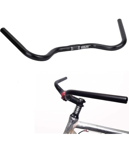 E-Bike Lenker 25,4 mm ErgoTec Cruiser Bügel Stahl Alu Look Fahrrad Lenker 590 mm