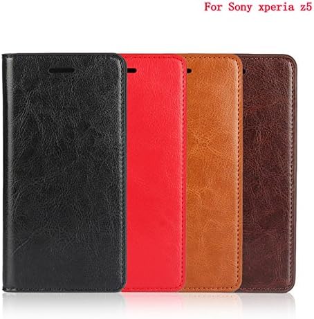 TopgadgetsUK iPhone X Genuine Leather Soft Touch Wallet Flip With Card Slots Case Cover For iPhone X (DARKBROWN)