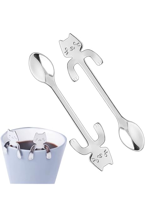 6 Cucchiaini Da Caffè In Acciaio Inox - Forma Ciambella, Per Dessert, Cocktail E Caffè - Foto 9