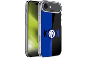 Head Case Designs Licenza Ufficiale Inter Milan Nero & Blu IM 2Stars Custodia in Gel [Protezione di Grado Militare] Compatibile con Apple iPhone 17 Air