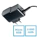 Produktbild solidBASIC 2A Micro-USB Reise-Ladegerät für Amazon Fire HD 10/HD 8 (2017) Netzteil I Micro USB-Charger I Wall-Charger - 2000mA - SCHWARZ I BLACK